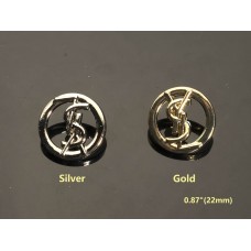 O28 - Y Letter Buttons - 0.87"(22mm) O28