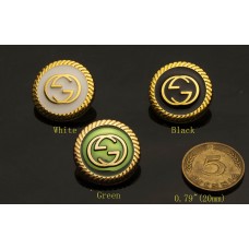 O37 - Logo G Buttons 0.79"(20mm) O37