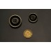 O41 - Black G Buttons 0.83"/1"(21mm/25mm) O41