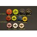 O53-2- Bee Buttons 0.59" (15mm) - O53-2