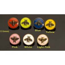 O53-2- Bee Buttons 0.59" (15mm) - O53-2