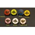 O53-2- Bee Buttons 0.59" (15mm) - O53-2