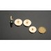 O68 - L Round Flower Buttons  - 0.63"/0.7"/0.79"(16mm/18mm/20mm) - O68