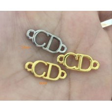 O93 - CD Letter Buttons Pendant - 0.5"(12mm) - O93