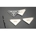 T12- Prada Tags Meta Triangle Accessory Prada Label Two Holes -1.69"x0.95"(43mmx24mm) - T12