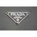 T12- Prada Tags Meta Triangle Accessory Prada Label Two Holes -1.69"x0.95"(43mmx24mm) - T12