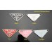 T12- Prada Tags Meta Triangle Accessory Prada Label Two Holes -1.69"x0.95"(43mmx24mm) - T12