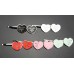 T18 - P Heart Hair Clips Hair Accessory Headdress Hair Jewelry Clamp Grips Pair-1.18"x1.34"(30mmx34mm) - T18